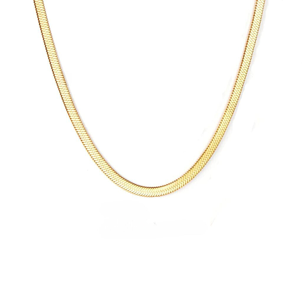 Talitha Snake Chain Necklace (3mm) - 18k Gold-plated