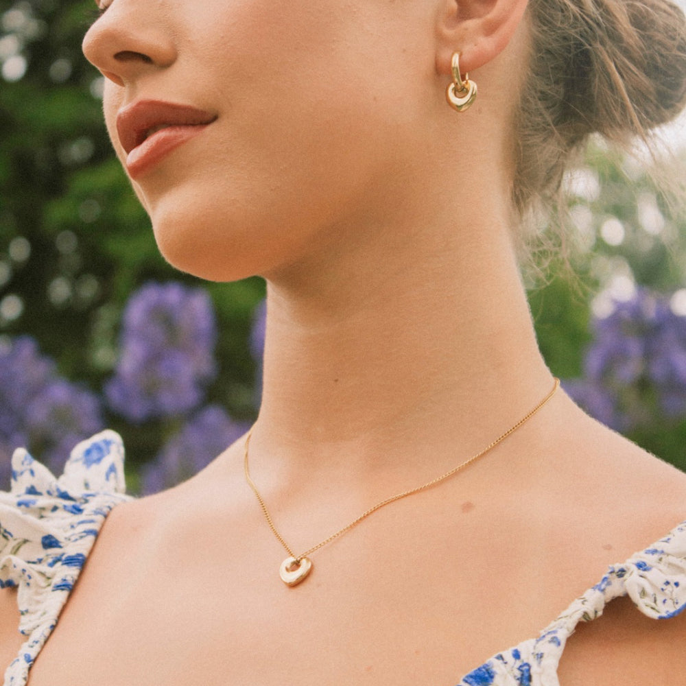 Agape Heart Necklace - 18k Gold-plated
