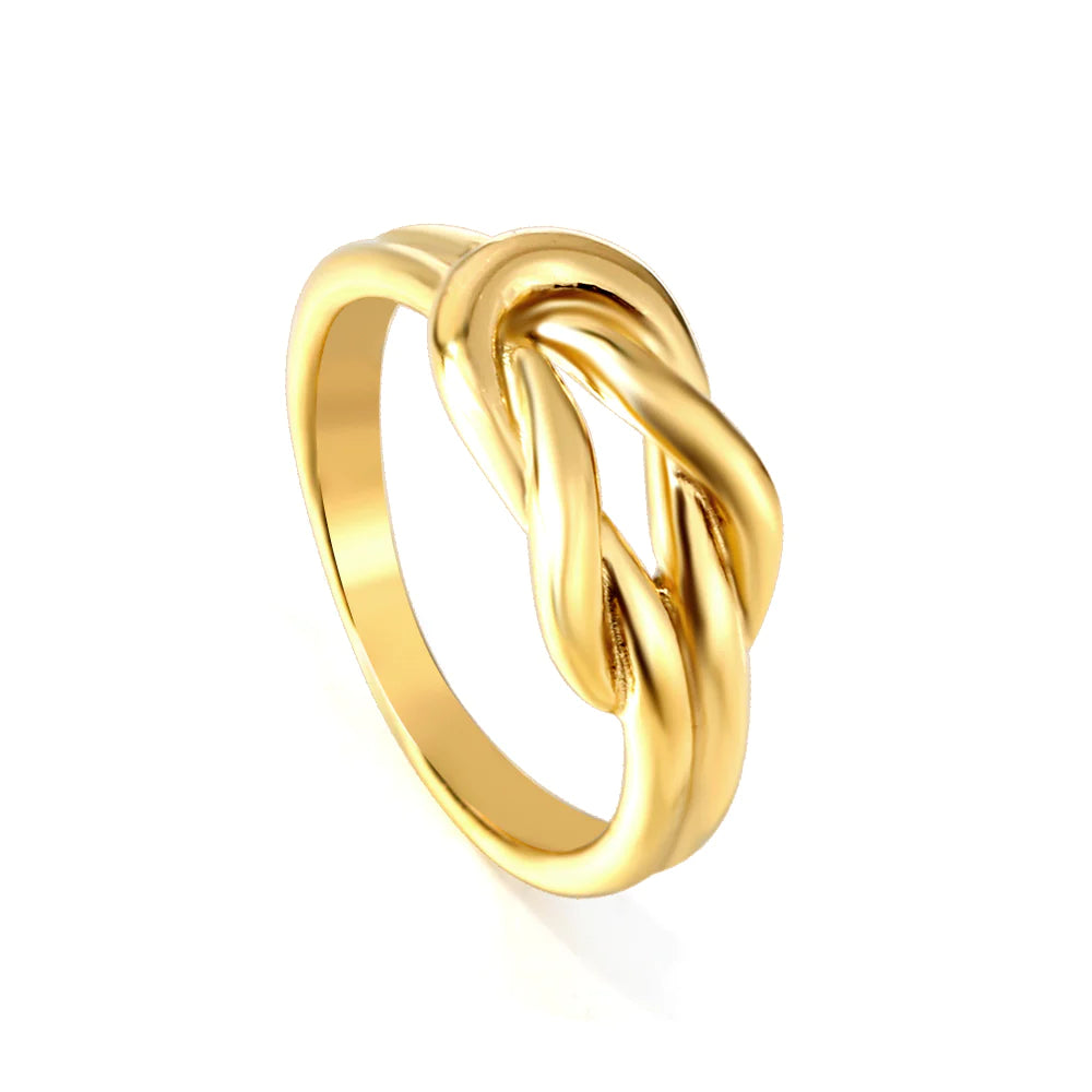 Serah Knot Ring - 18k Gold-plated