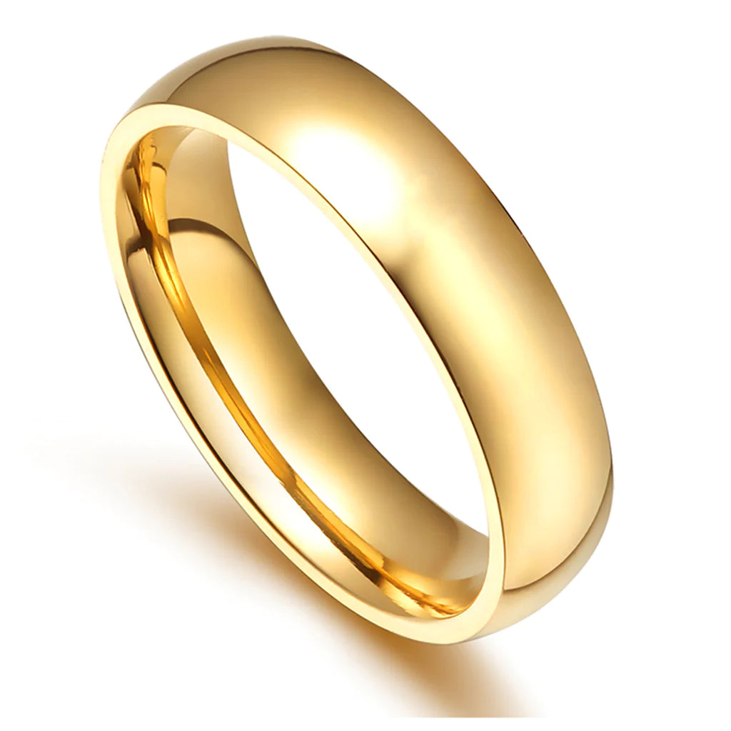 Elisha Classic Band Ring - 18k Gold-plated