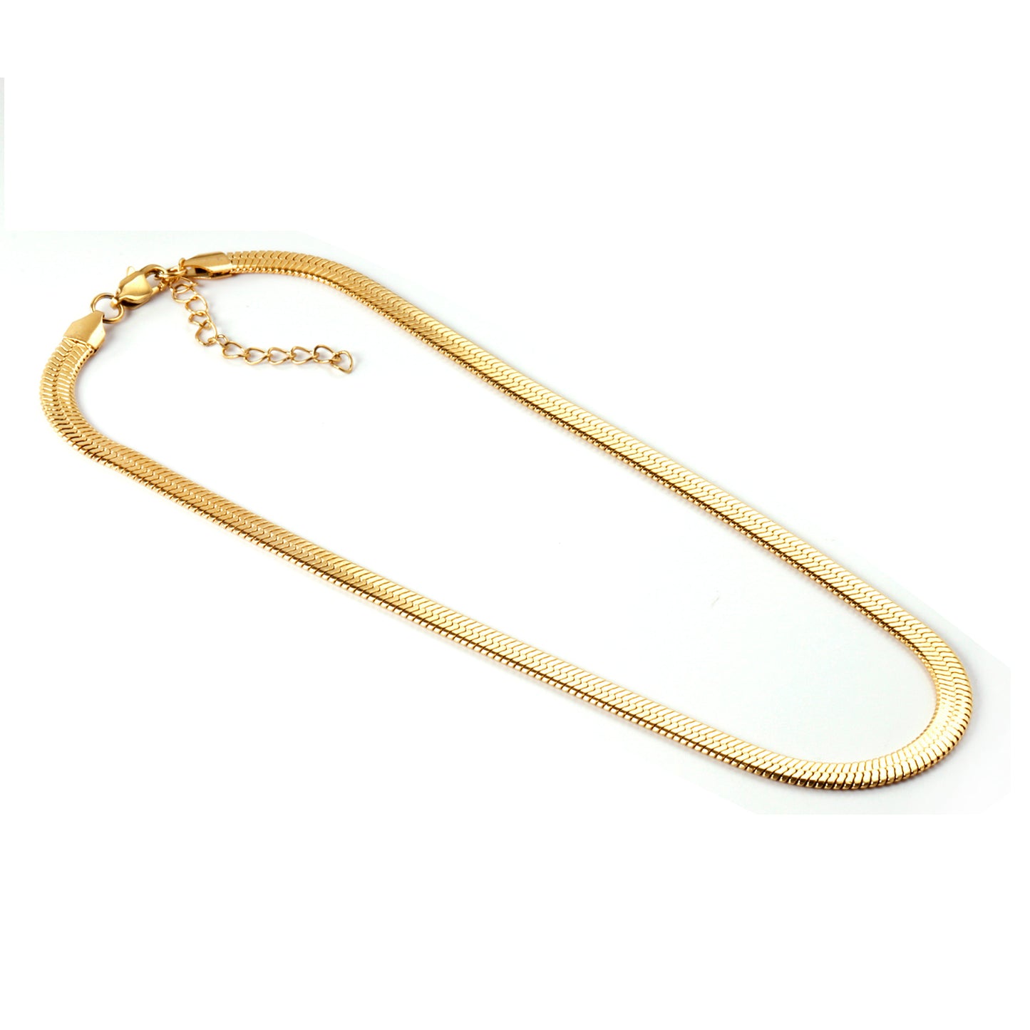 Tamara Snake Chain Necklace (5mm) - 18k Gold-plated